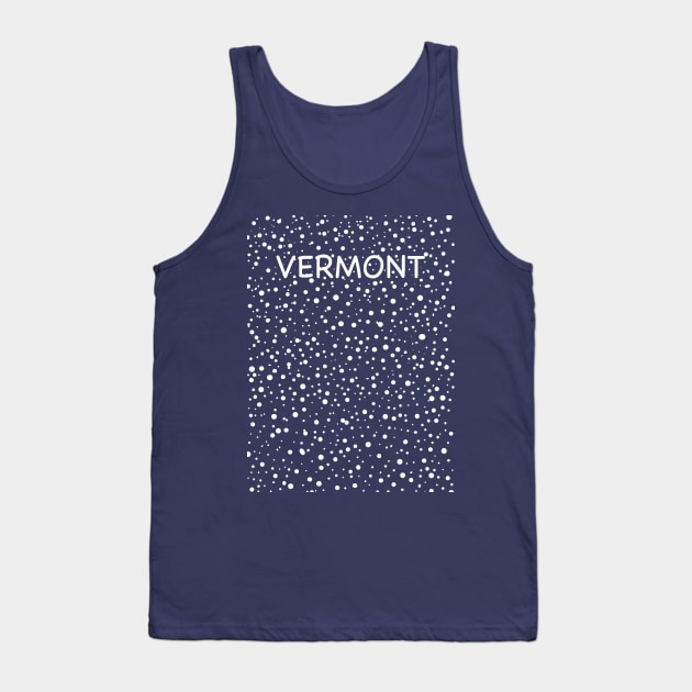 Vermont Big Snow Flurry Tank Top by alittlebluesky